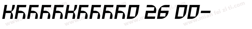 KSJCOKBXSB0 26 00字体转换